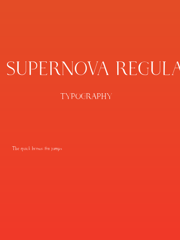 Supernova Regular Poster