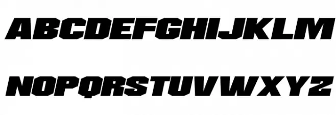Supernovas Italic 字体 大写
