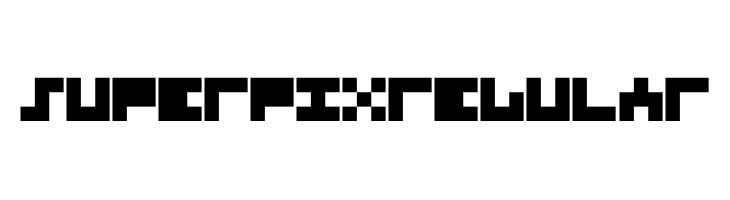 Superpix Regular Font
