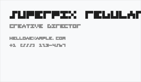 Superpix Regular Business Card