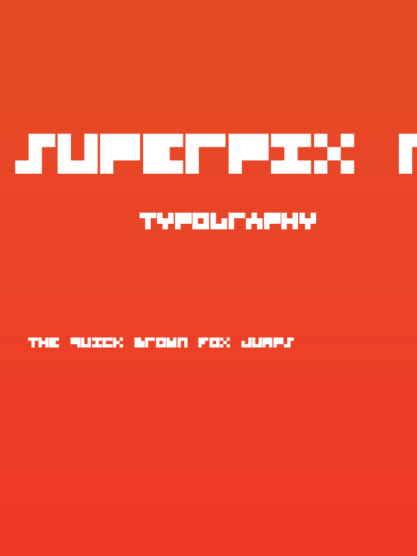 Superpix Regular Poster