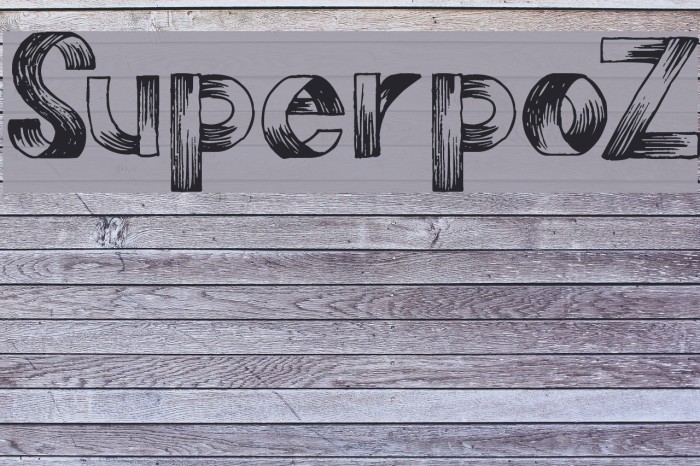 SuperpoZ Font examples