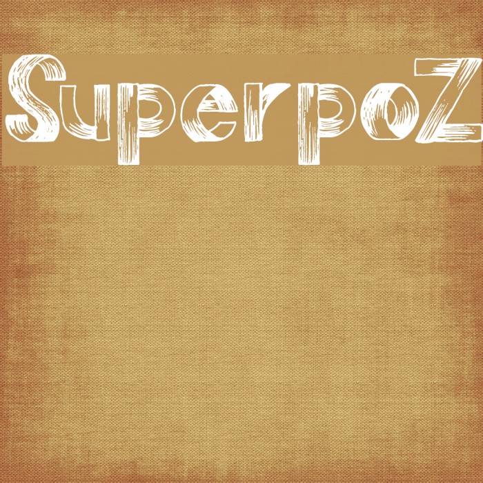 SuperpoZ Font examples
