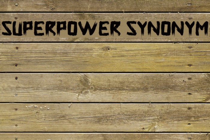 Superpower Synonym Font examples