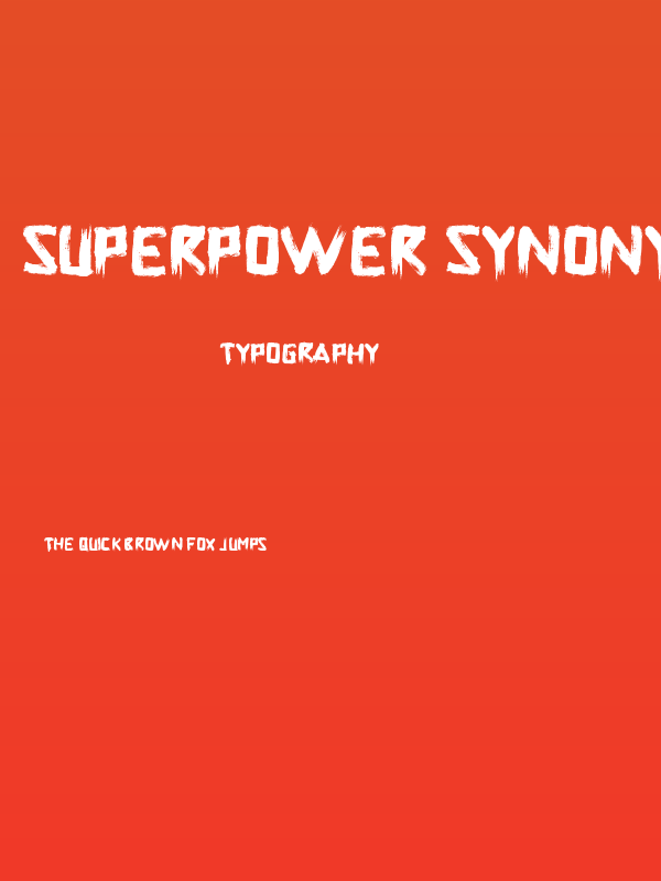 Superpower Synonym Poster