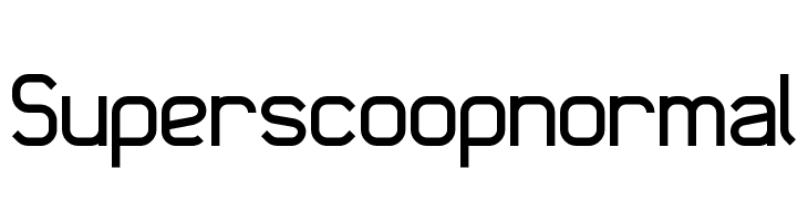 Superscoopnormal Font