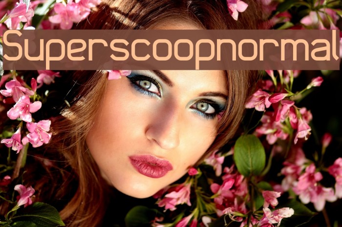 Superscoopnormal Font examples