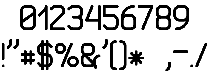 Superscooprounded Font OTHER CHARS
