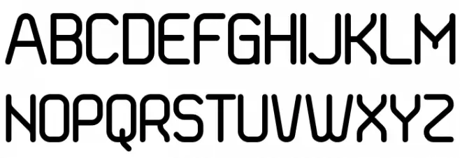 Superscooprounded Font Litere mari