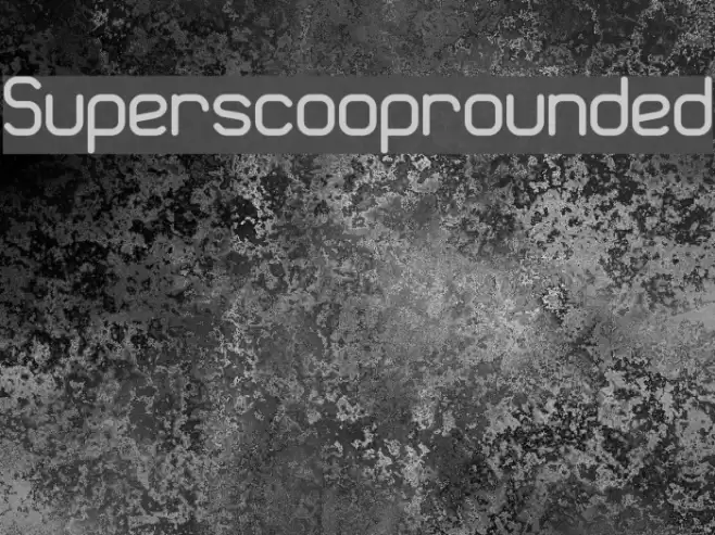 Superscooprounded Font examples
