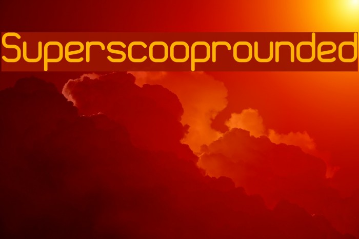 Superscooprounded Font examples