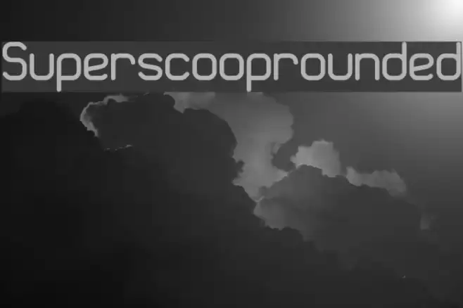 Superscooprounded Font examples