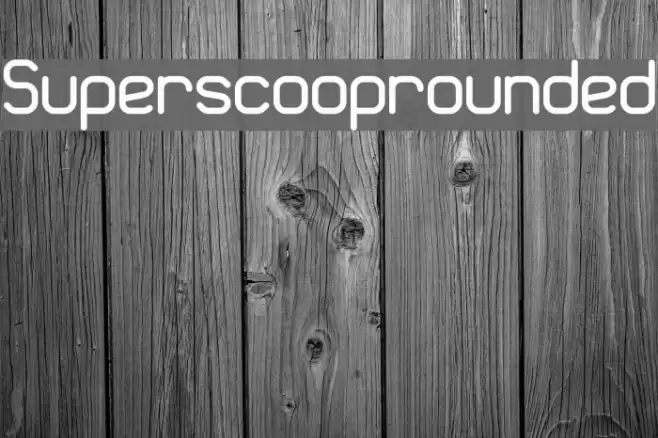 Superscooprounded Font examples