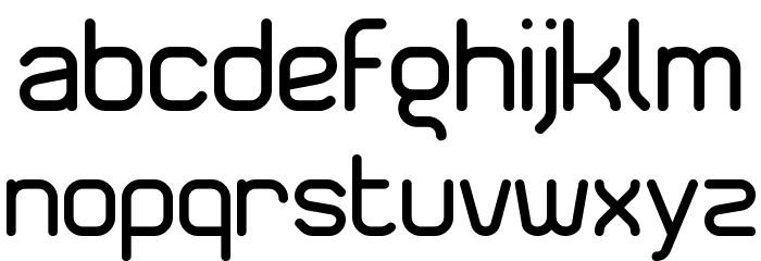 Superscooprounded Font LOWERCASE
