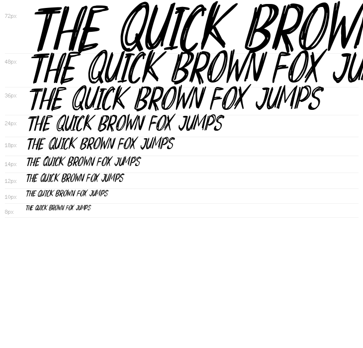 Superscratchy Italic Waterfall