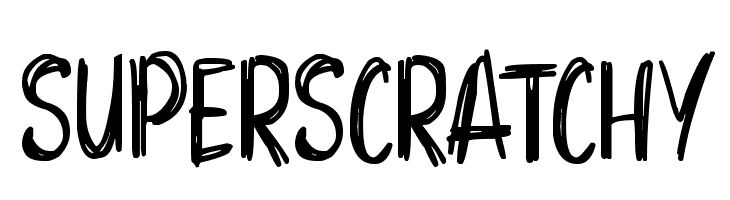 Superscratchy  नि: शुल्क फ़ॉन्ट्स डाउनलोड