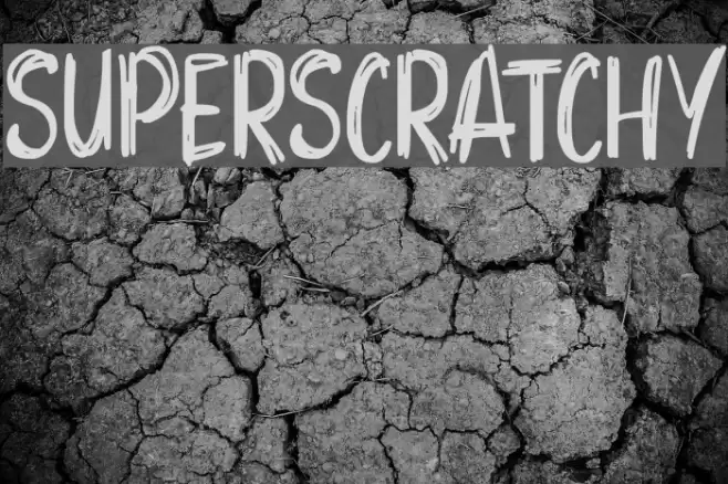 Superscratchy Font examples