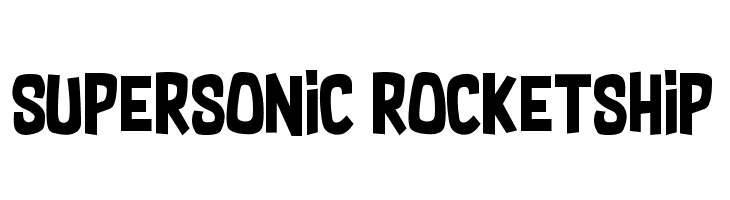 Supersonic Rocketship Font