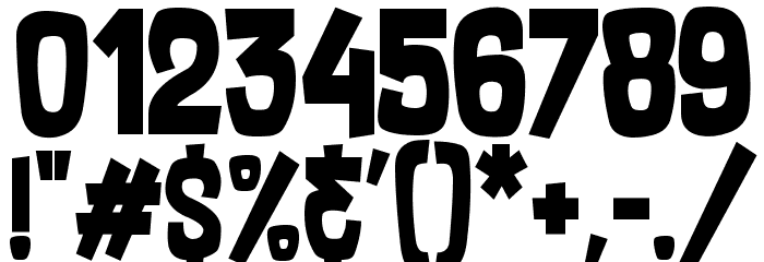 Supersonic Rocketship Font OTHER CHARS
