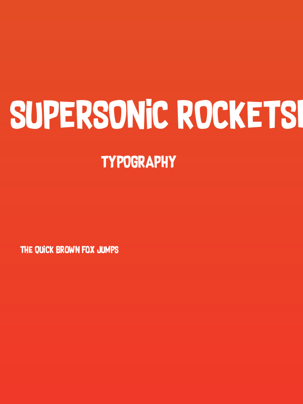 Supersonic Rocketship Poster