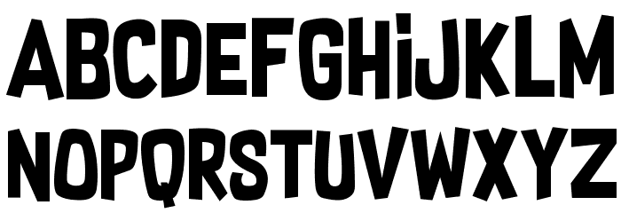Supersonic Rocketship Font LOWERCASE