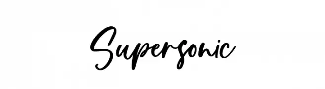 Supersonic  Frei Schriftart Herunterladen