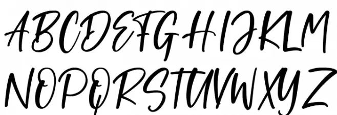 Supersonic Schriftart Groß