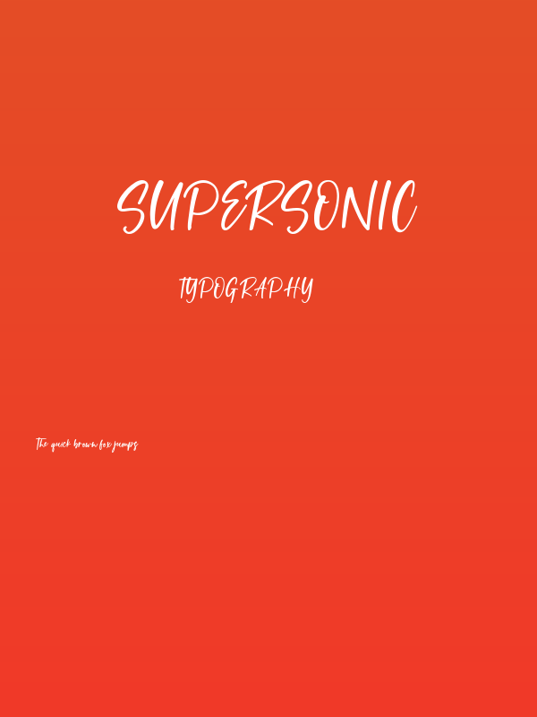 Supersonic Poster