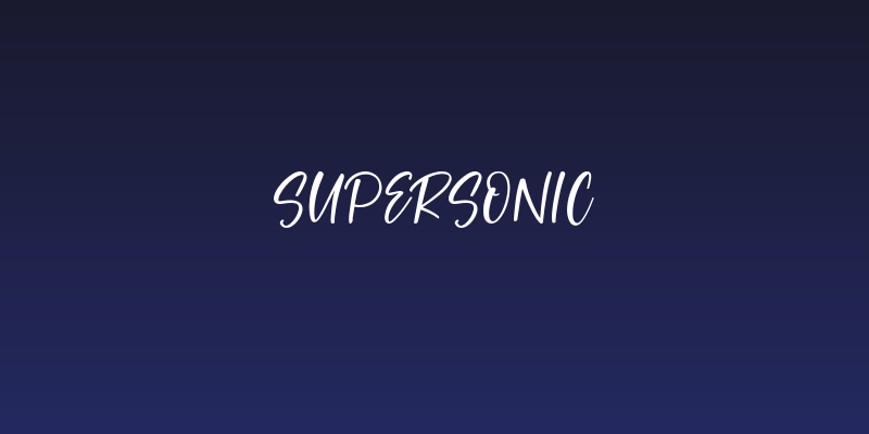 Supersonic Social Header