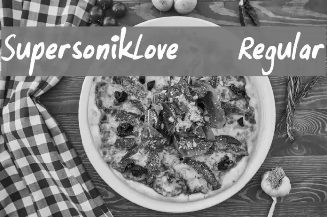 SupersonikLove-Regular Font examples