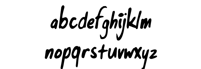 SupersonikLove-Regular Font LOWERCASE