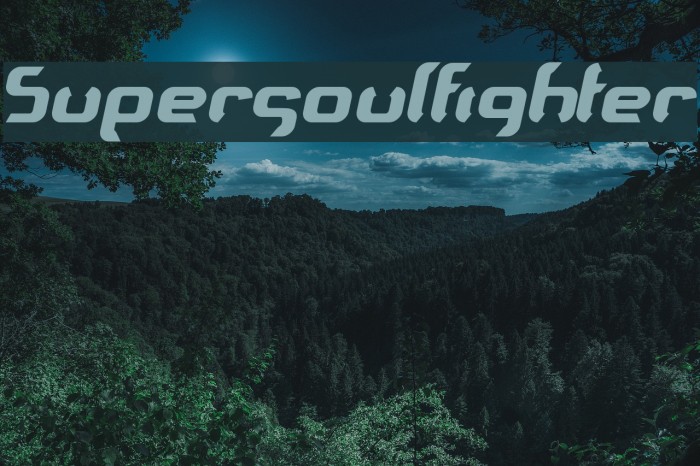 Supersoulfighter Font examples