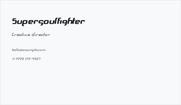 Supersoulfighter Business Card