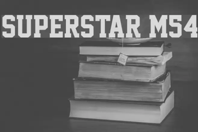 Superstar M54 Font examples