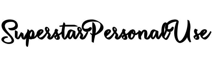 Superstar Personal Use   Free Fonts Download