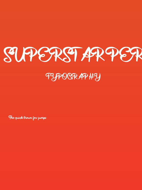 Superstar Personal Use  Poster