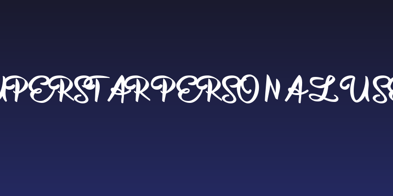 Superstar Personal Use  Social Header