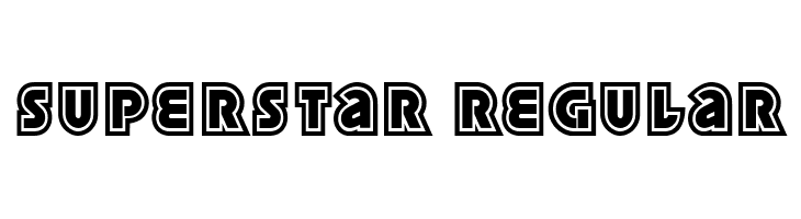 Superstar Regular  les polices de caractères gratuit tlcharger