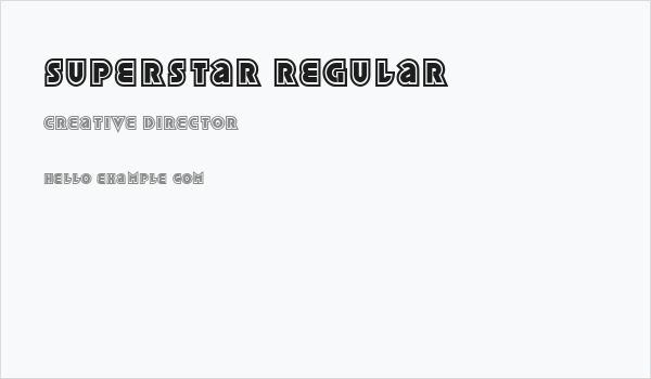 Superstar Regular Business Card