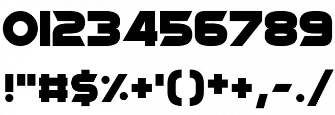 Superstar X Font OTHER CHARS