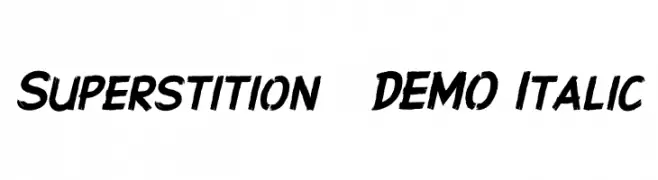 Superstition - DEMO Italic  Fuentes Gratis Descargar