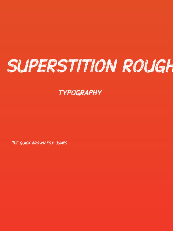 Superstition Rough Brush-DEMO I Poster