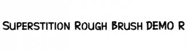 Superstition Rough Brush-DEMO R  Frei Schriftart Herunterladen