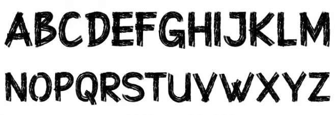 Superstition Rough Brush-DEMO R Schriftart Groß