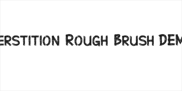Superstition Rough Brush-DEMO R Logo
