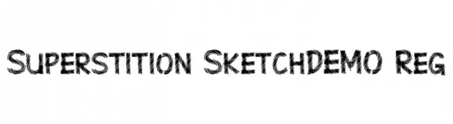 Superstition Sketch-DEMO Reg  baixar fontes gratis