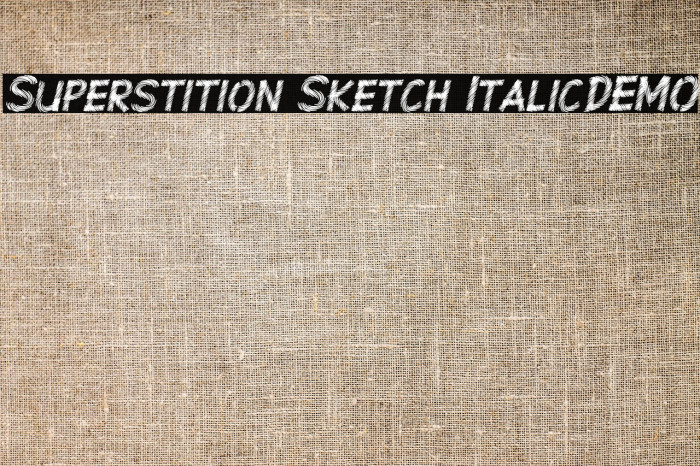 Superstition Sketch Italic-DEMO Example 3