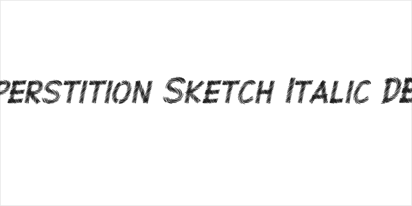 Superstition Sketch Italic-DEMO Logo