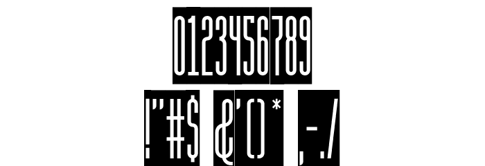 SuperstrettoBanner Font OTHER CHARS