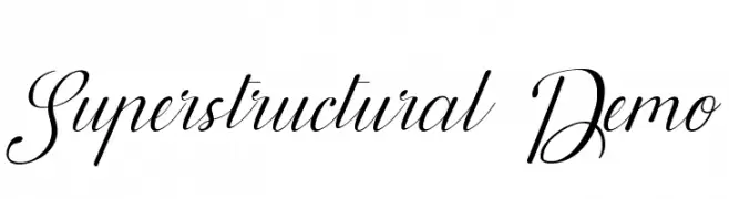 Superstructural Demo  Frei Schriftart Herunterladen
